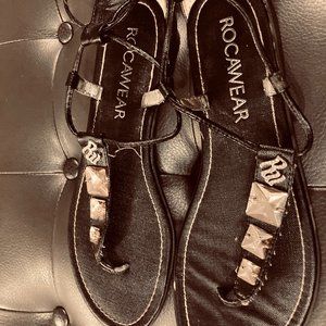 Black Diamond Rocawear Sandals w/ Lace Up Size 9